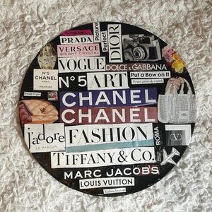 Chanel and Versace Collage Vinyl Representing Nicki Minaj